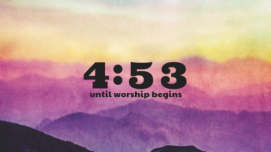 Watercolor Cross Countdown