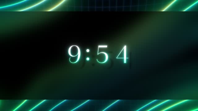Neon Topo 10 Minute Countdown