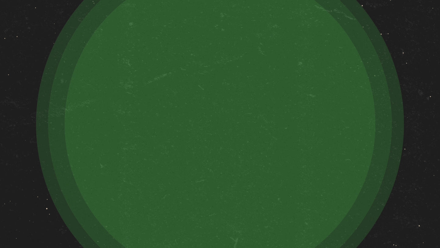 Modern Christmas Circles Green Still