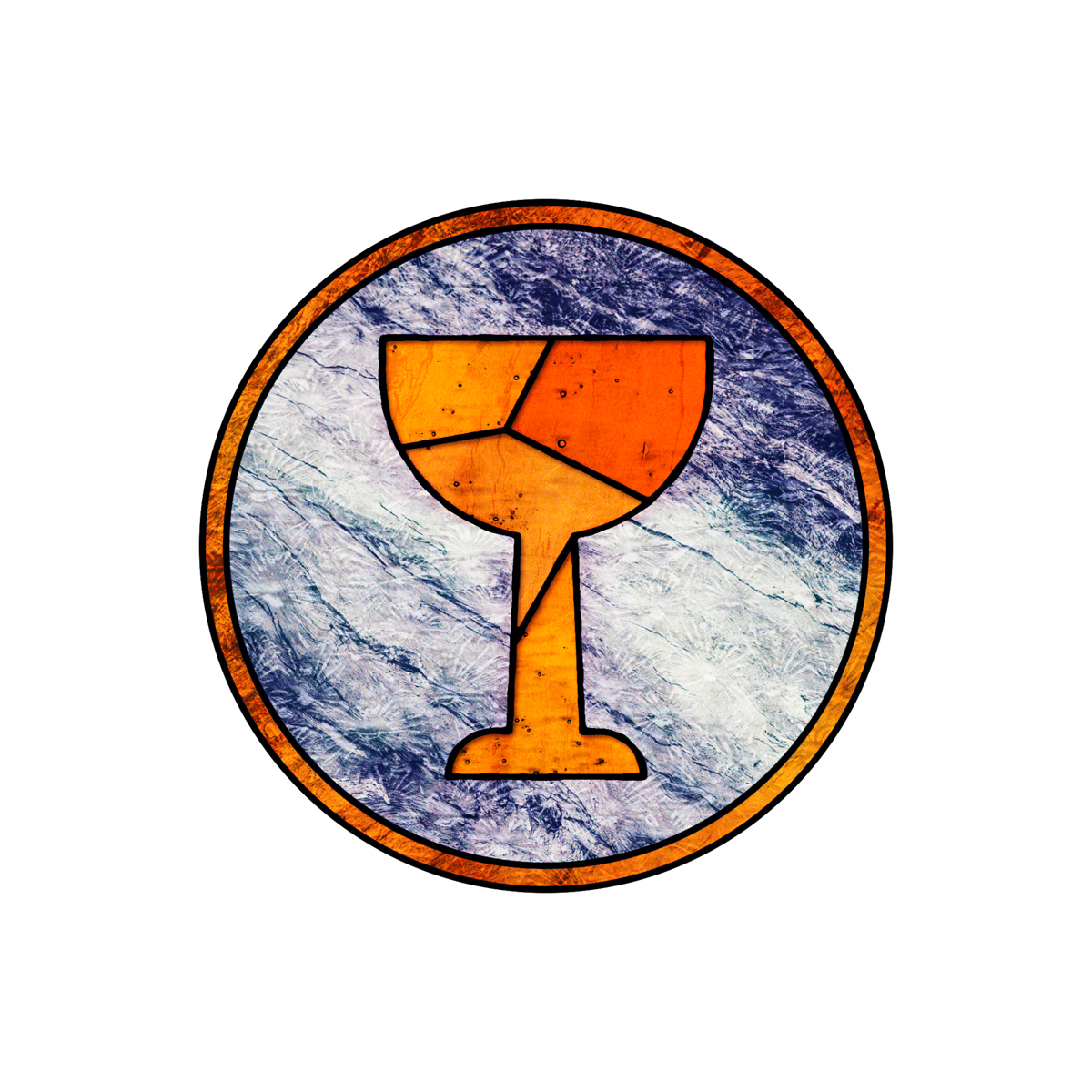 Holy Week Glass Chalice Icon Transparency