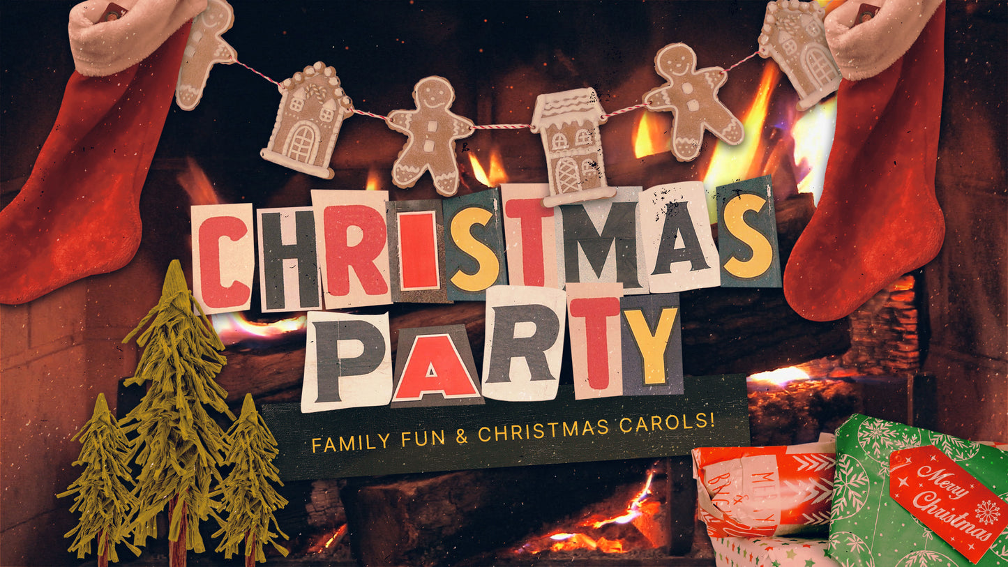 Christmas Party Fireplace Sermon
