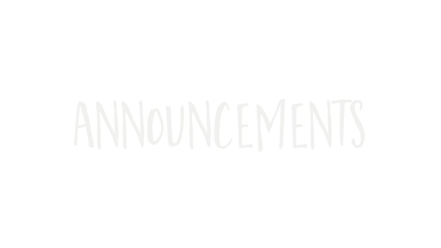 Announcements Announcements