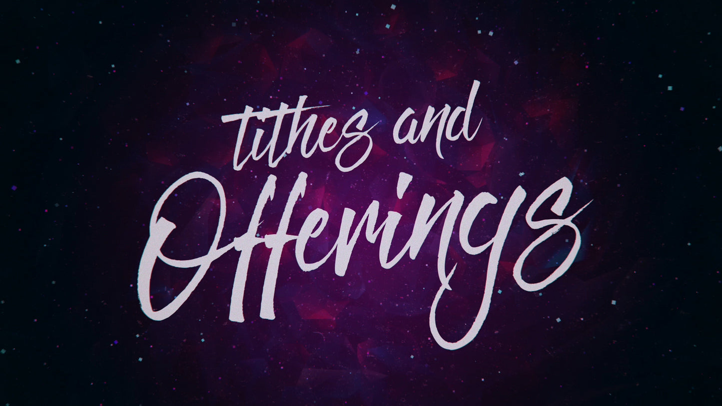Colorful Winter Tithes & Offerings Still