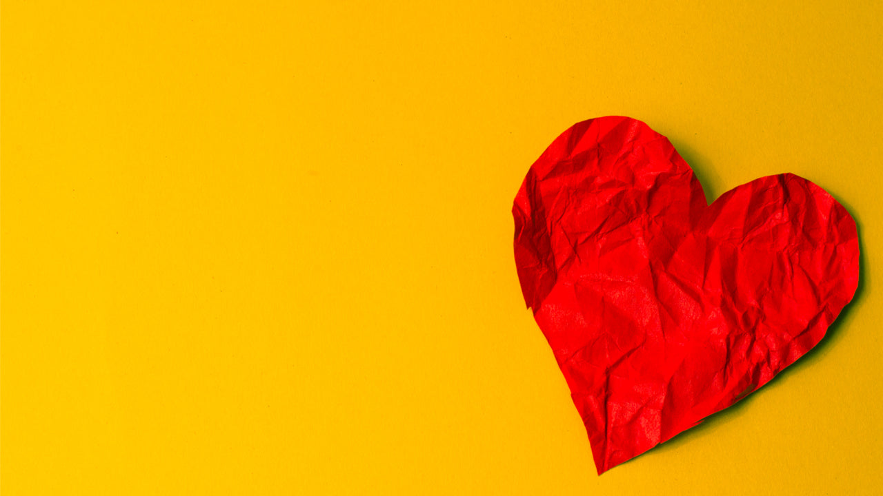 Paper Heart Yellow
