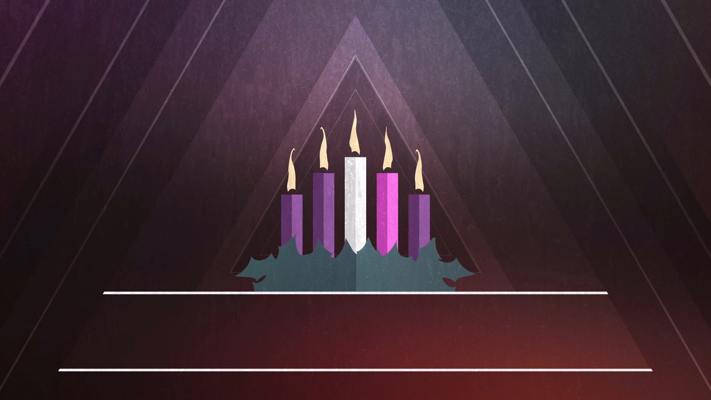 Christmas Advent Candles Week 05 Blank Still