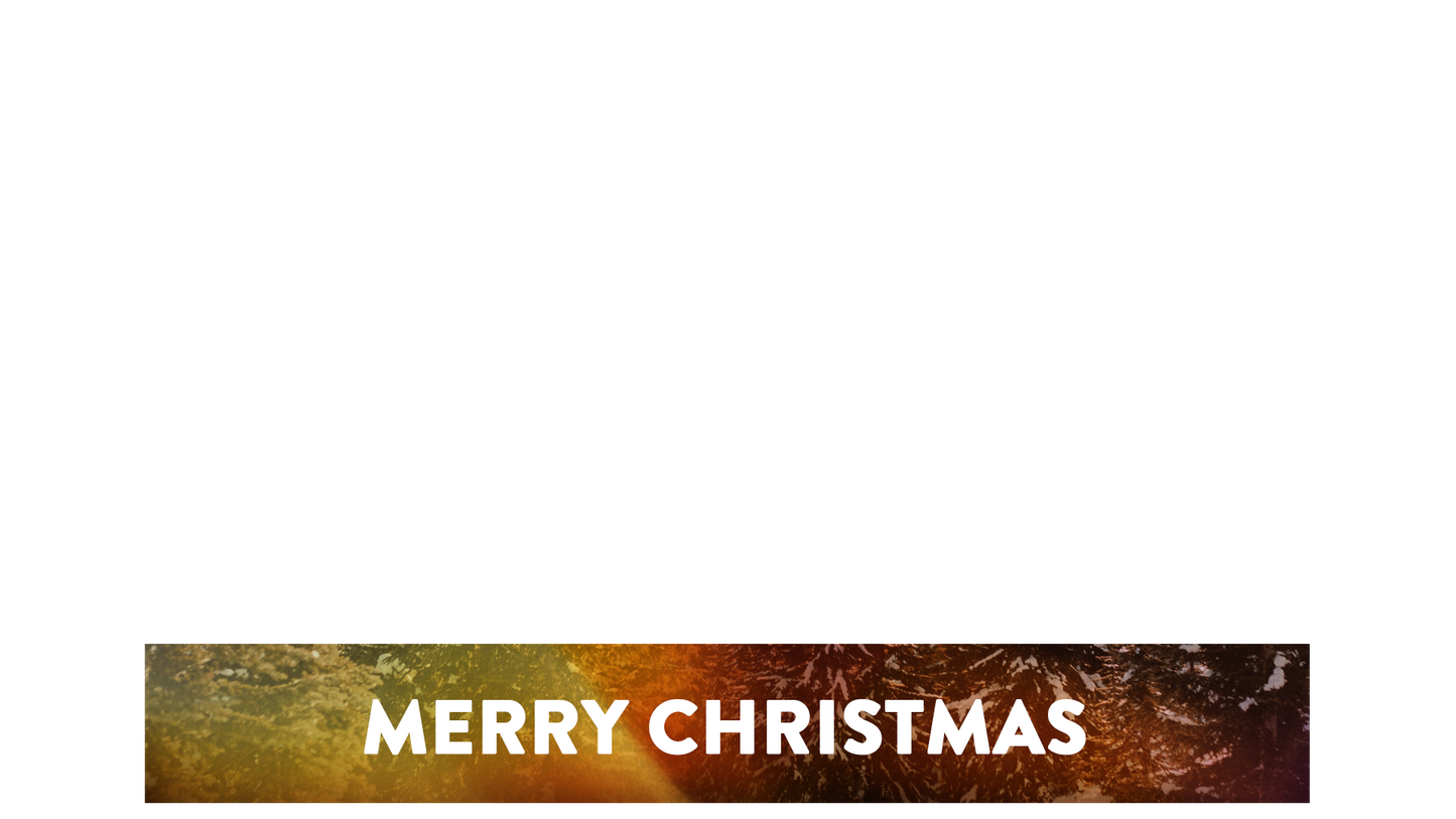 Christmas Light Lower Third Merry Christmas