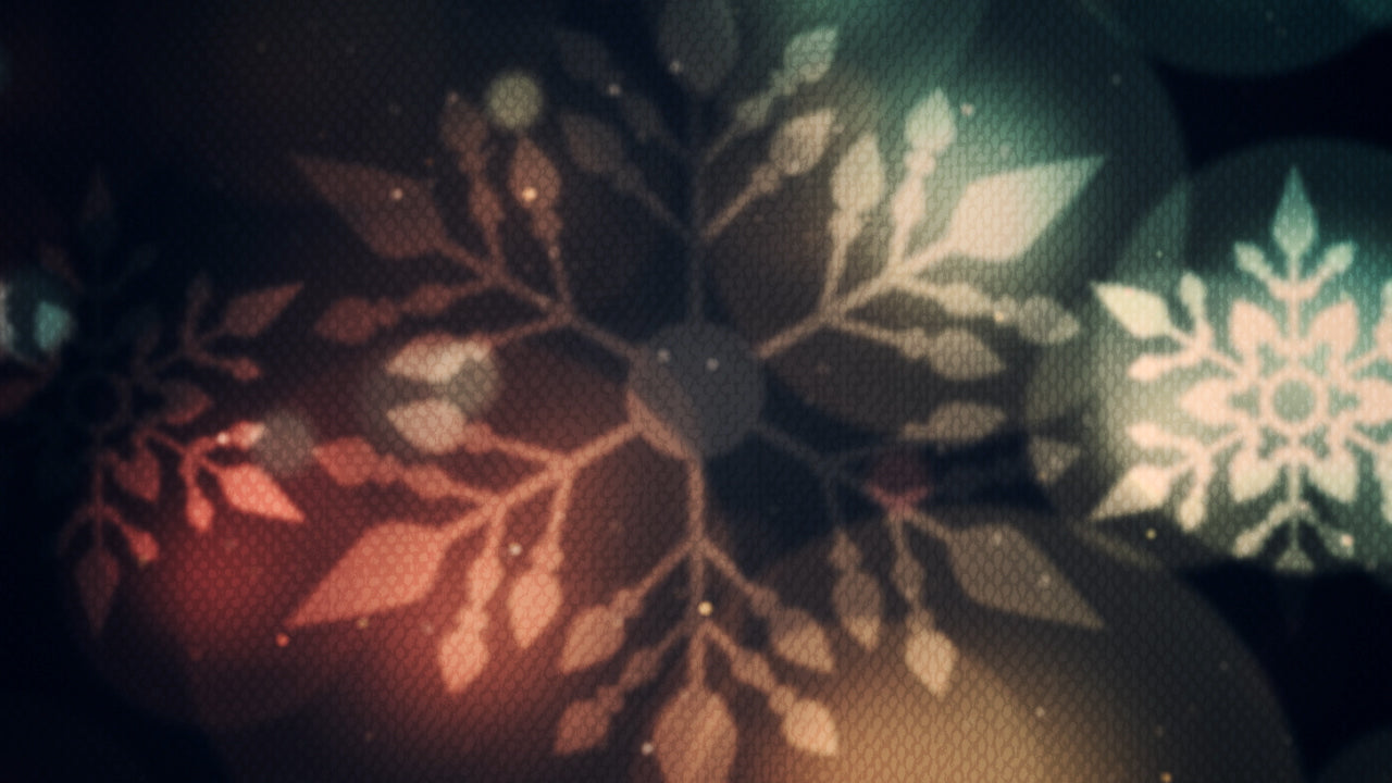 Vintage Christmas Lights Snow 04 Still