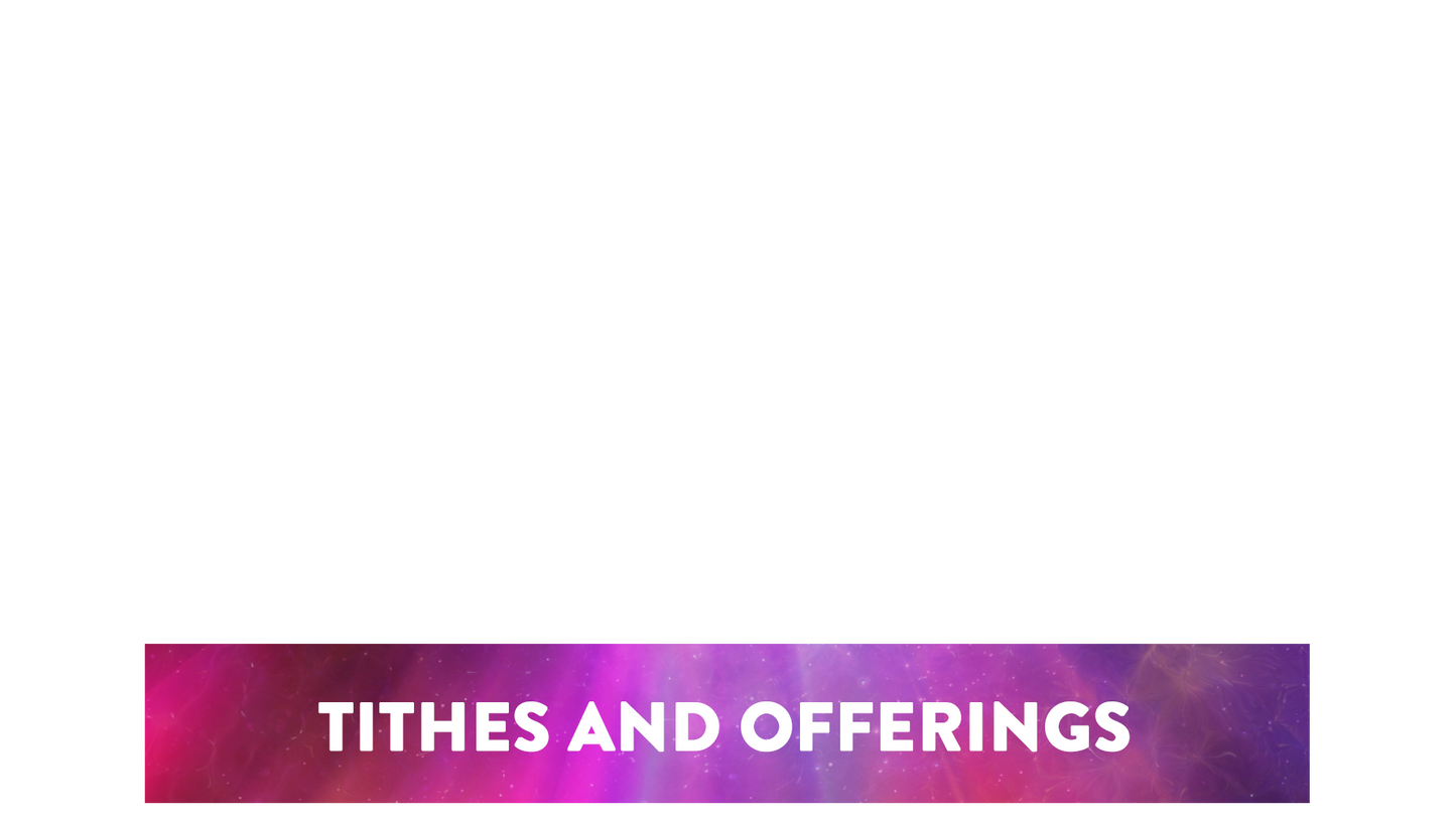 Universe Glow Lower Third Tithes Offering