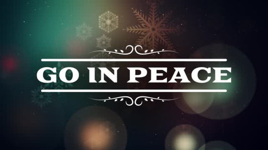 Vintage Christmas Go In Peace