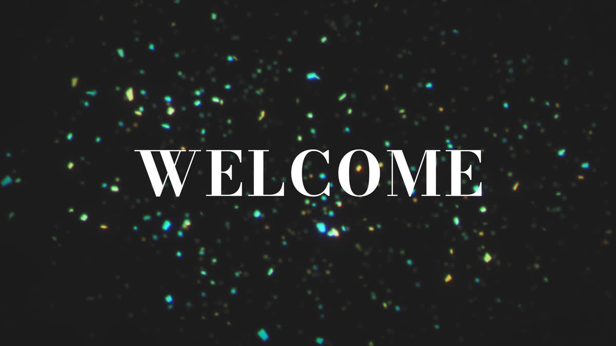 Glitterific New Year Welcome