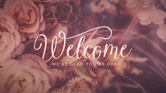 Elegant Flowers Welcome Still