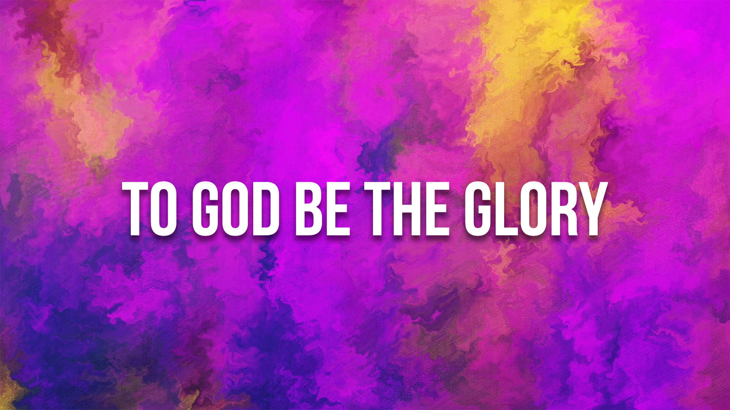 To God Be The Glory - Lyric Video with Vocals