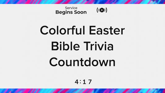 Colorful Easter Trivia Countdown