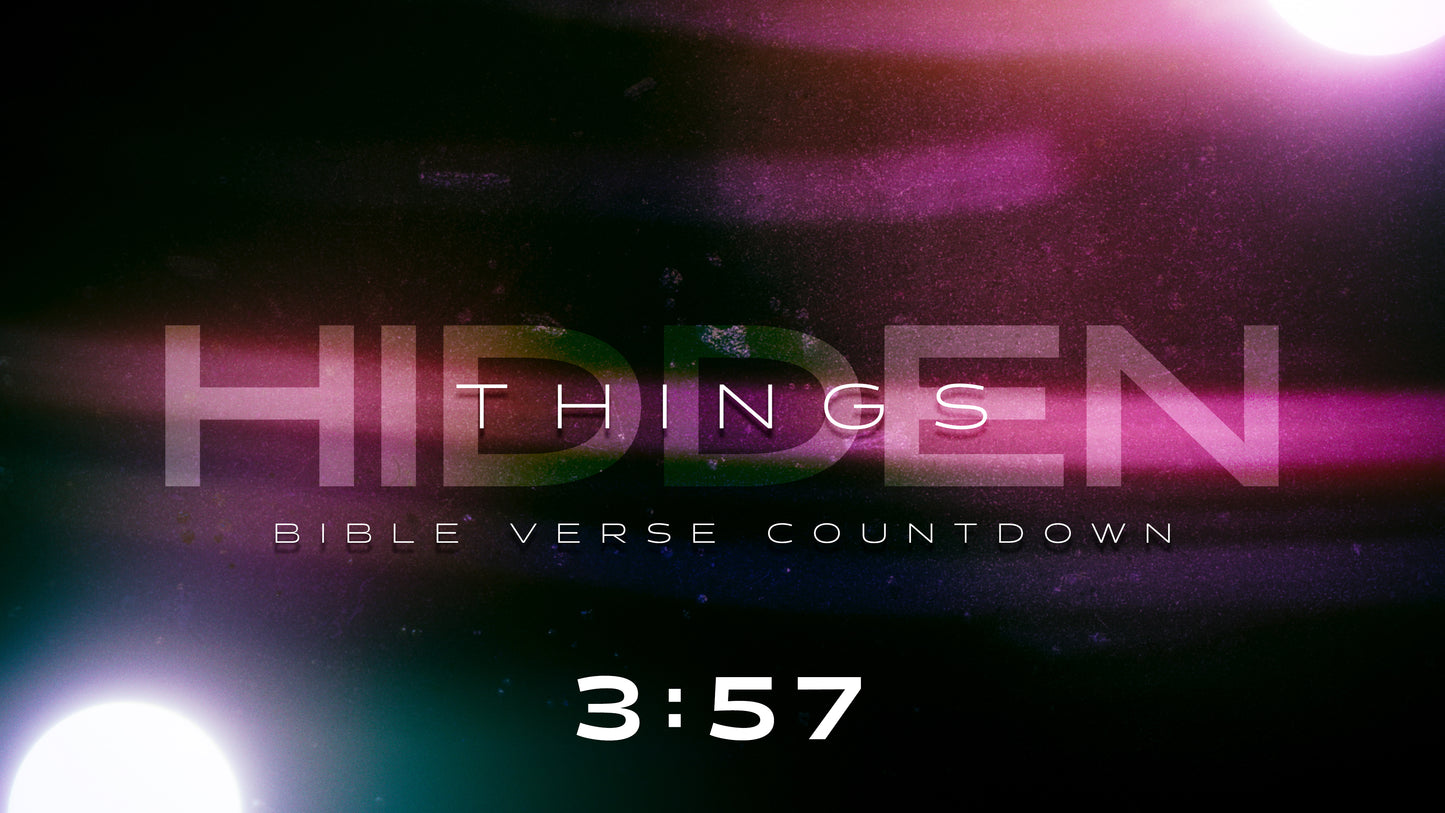 Hidden Things Bible Verse Countdown
