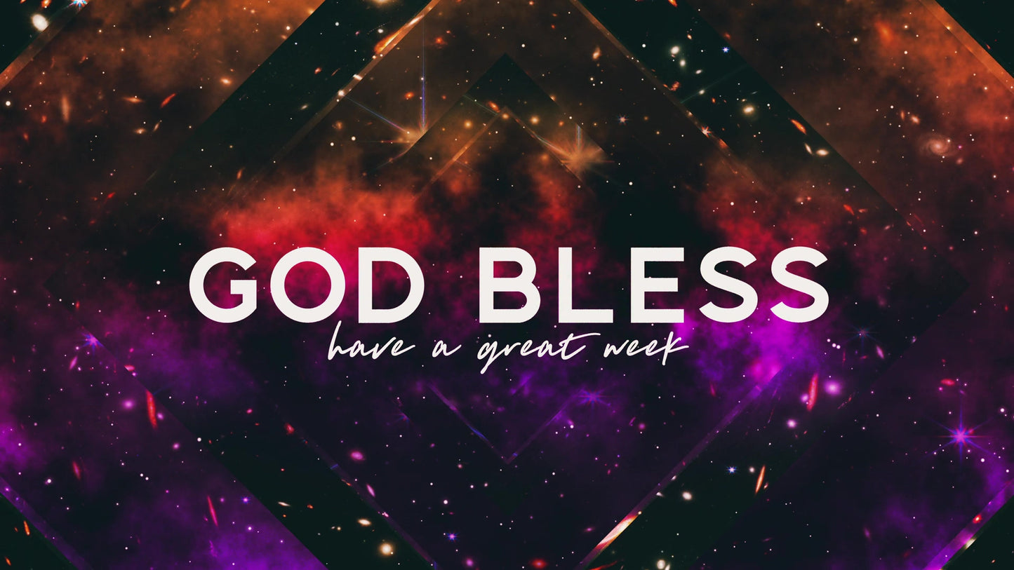 Colorful Space God Bless