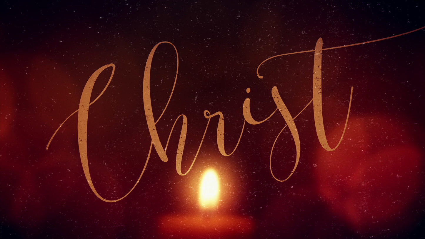 Warm Advent Glow Christ Still