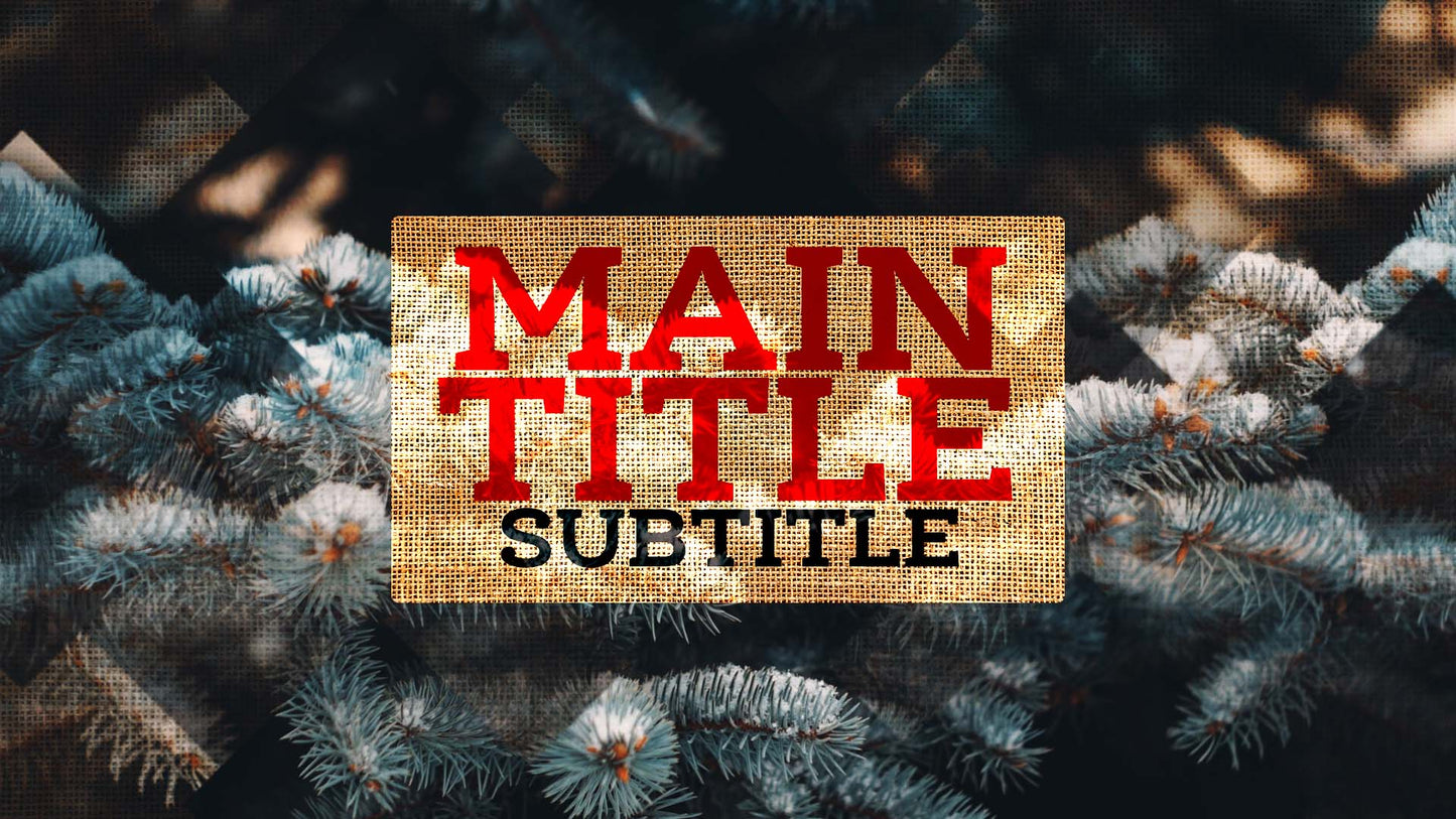 Rustic Christmas Sermon