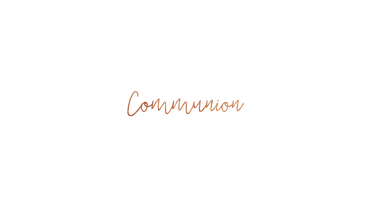 Christmas Candles Communion
