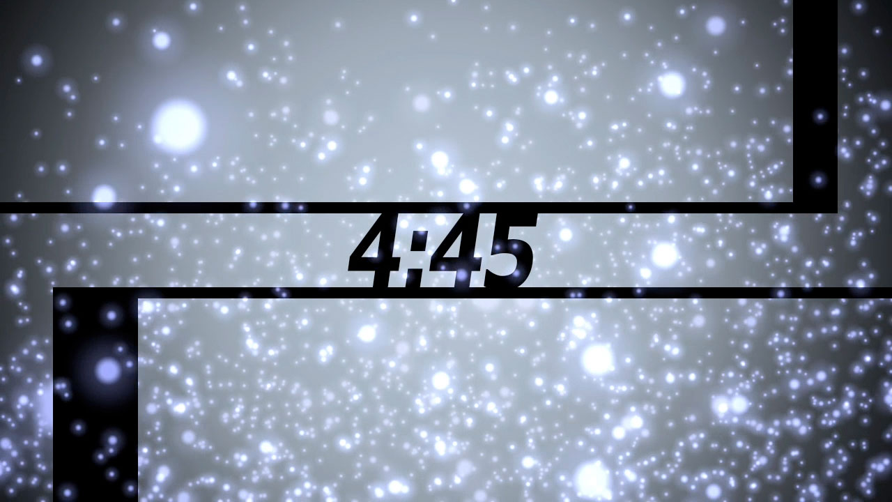 Blue Particles Countdown