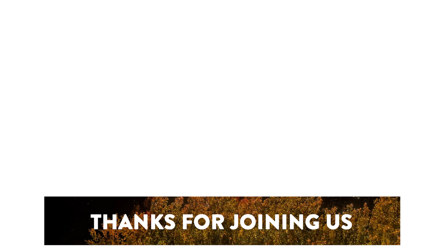 Fall Foliage Lower Third Thanks For Joining