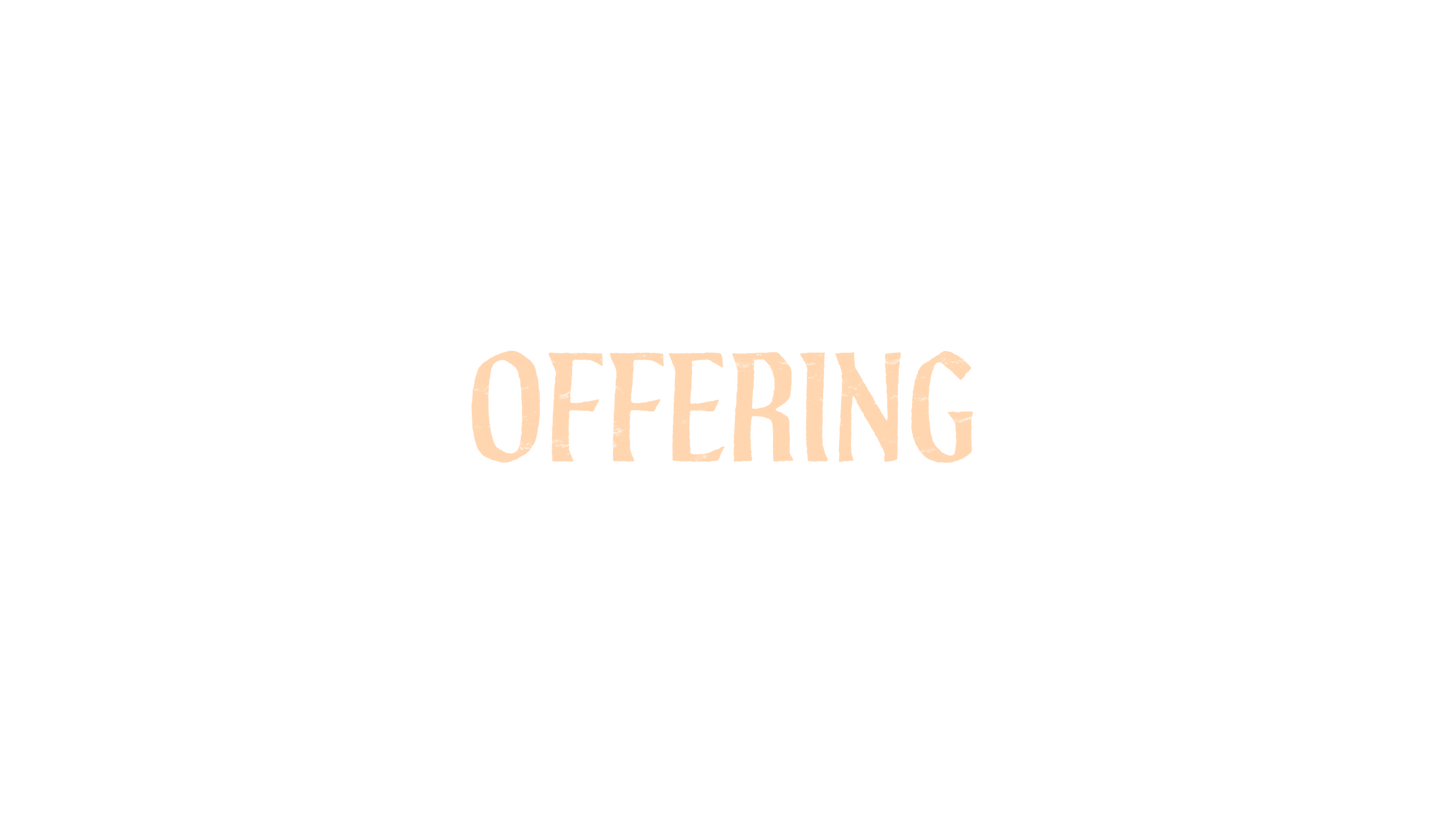 Holy Week Offering