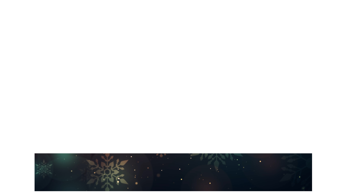 Vintage Christmas Lower Third Full Blank Transparency