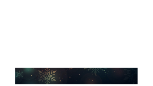 Vintage Christmas Lower Third Full Blank Transparency