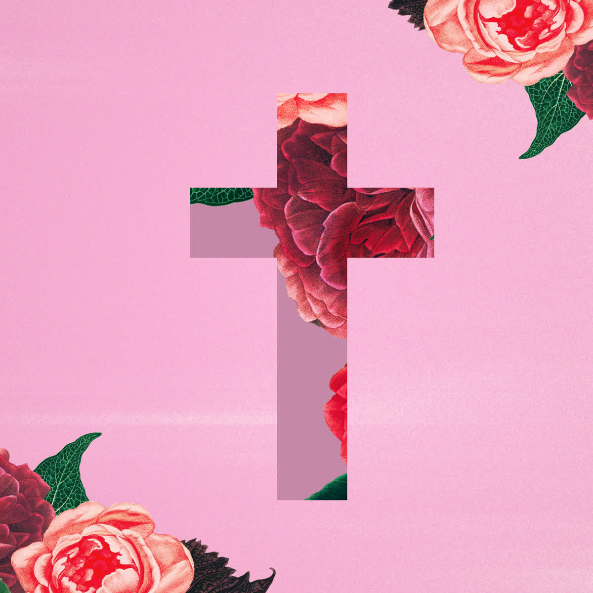 Vintage Floral Cross