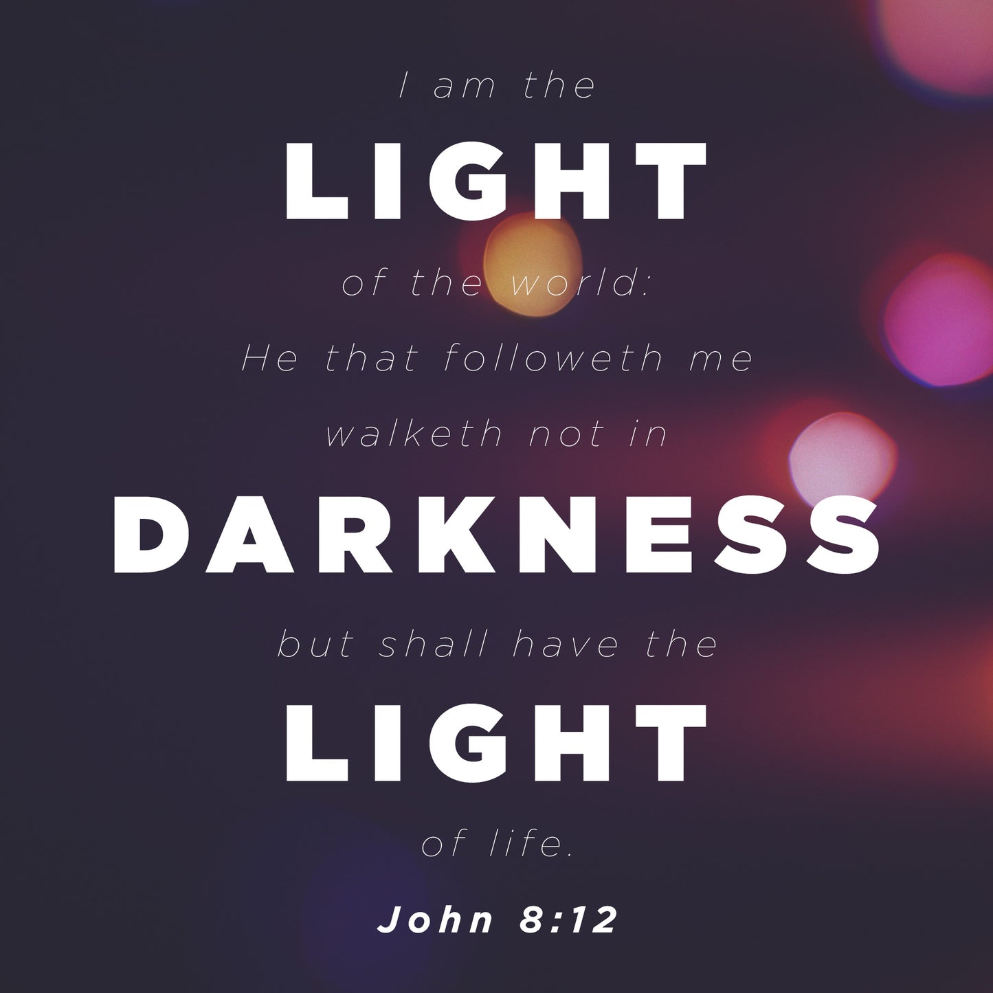 Blissful Bokeh Scripture