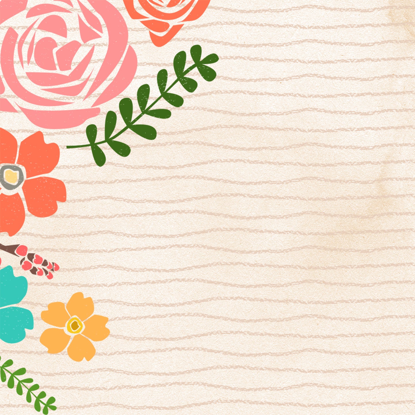 Floral Blank
