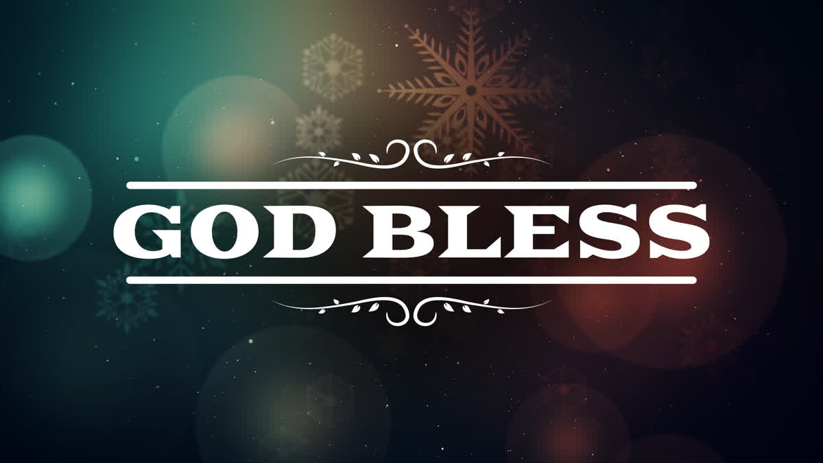 Vintage Christmas God Bless