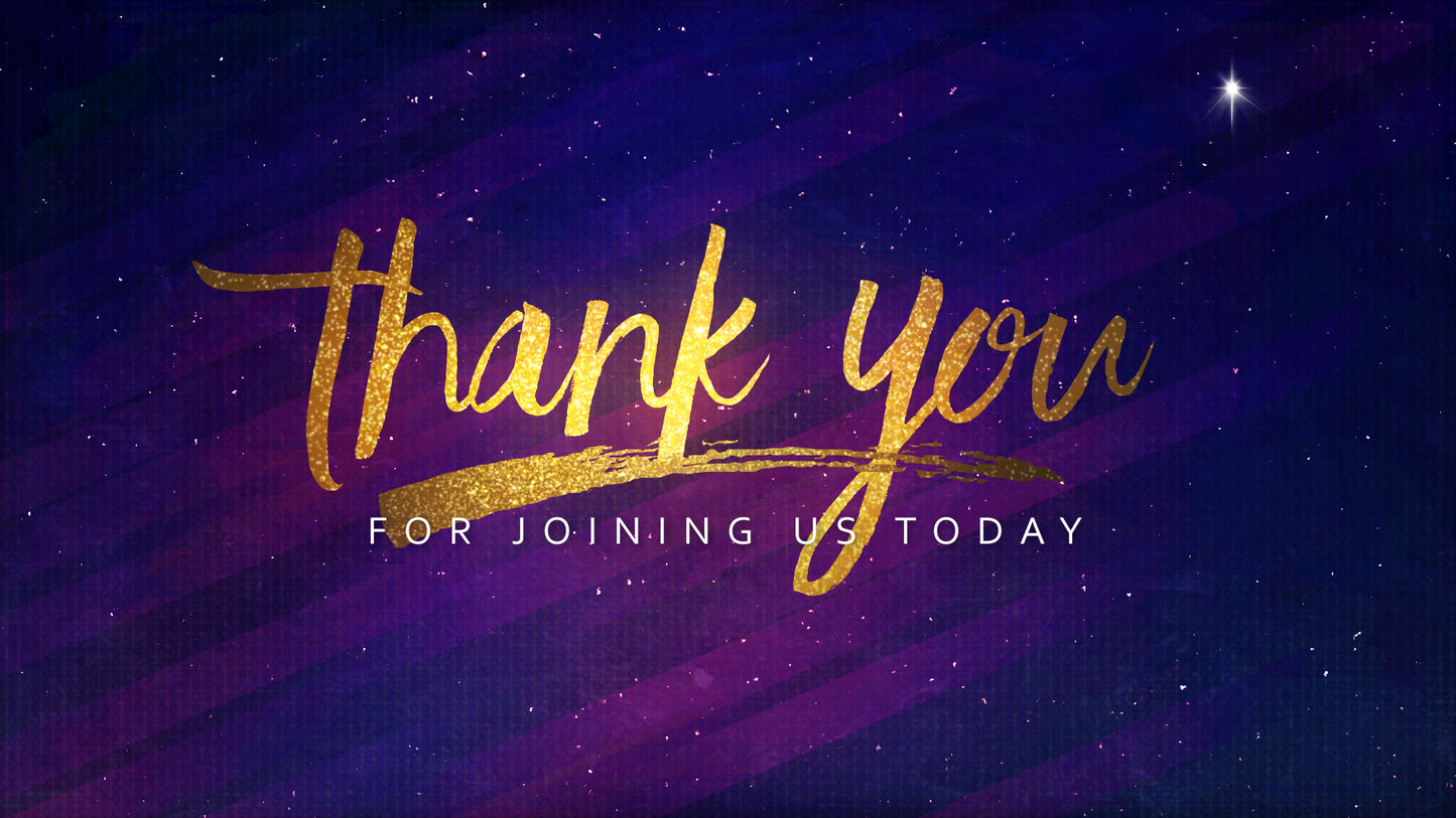 Holy Advent Closing Still