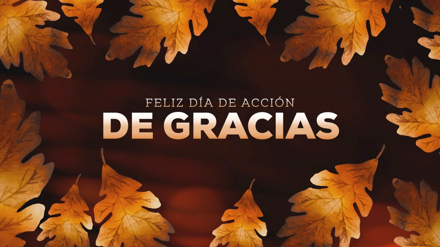 Autumn Glow Thanksgiving Still - Spanish