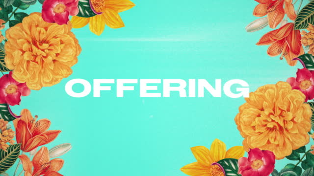 Vintage Floral Offering