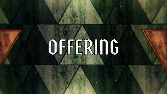 Holy Week Glass Offering