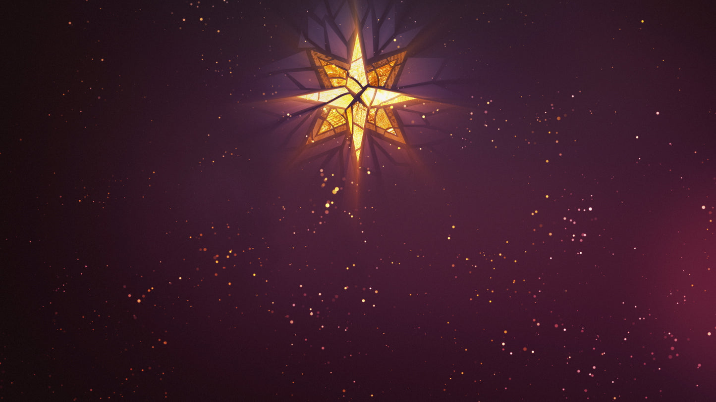 Christmas Glass Center Star