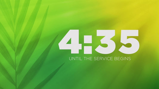 Radiant Blur Palm Sunday Countdown