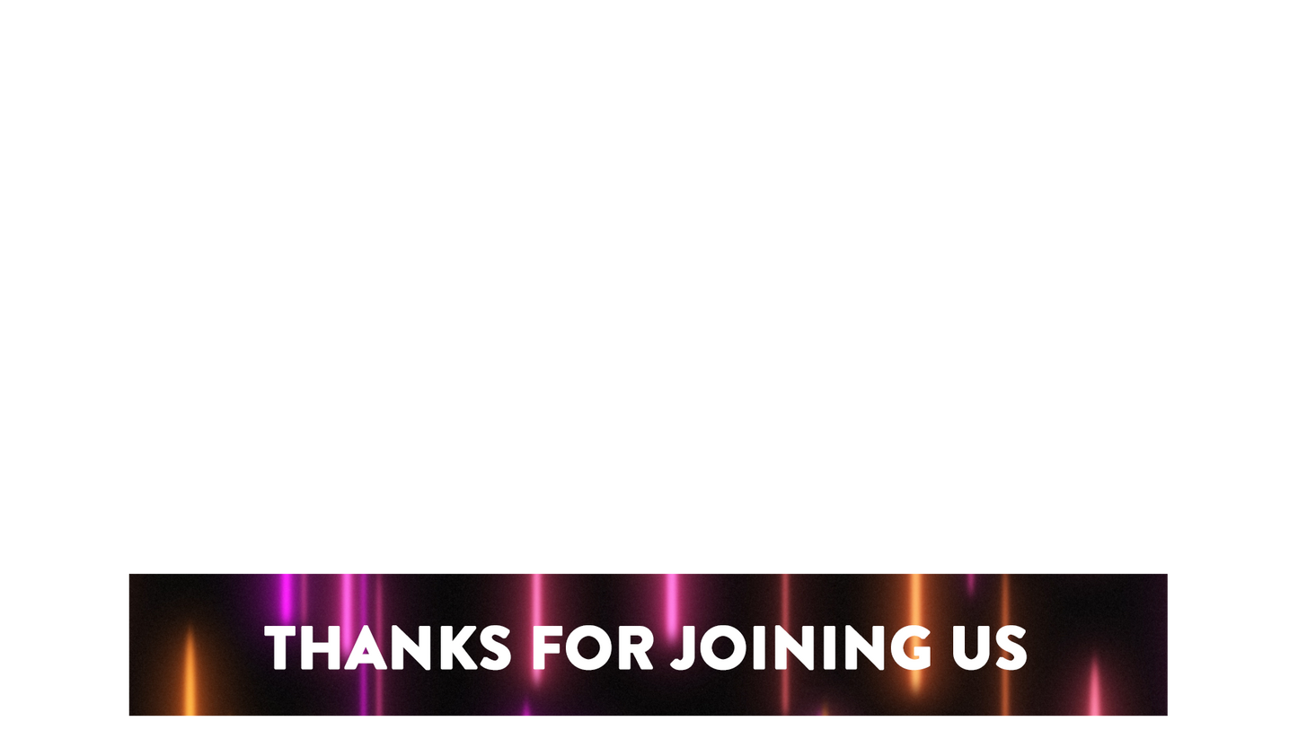 Neon Rain Lower Third Thanks For Joining