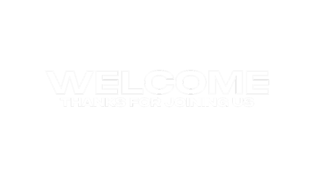 Faded Light Welcome | Transparent Text Layer | Shift Worship