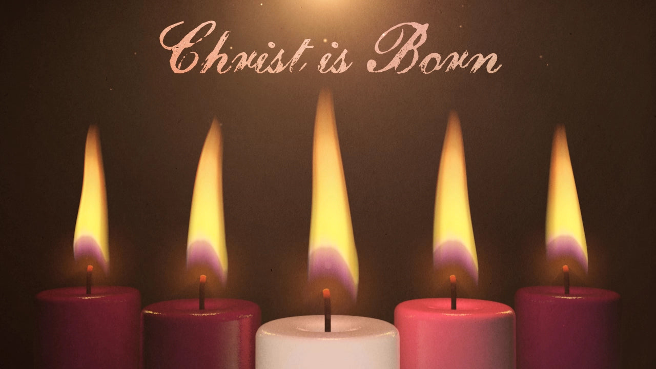 Advent Candles Christ Still