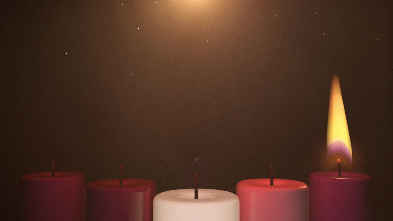 Advent Candles Week 1 Still