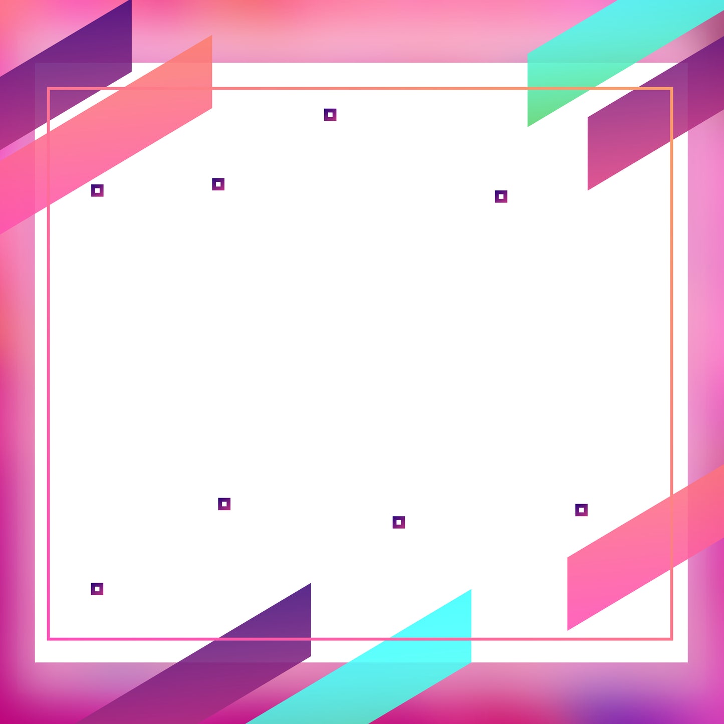 Color Frame Happy Mothers Day Social