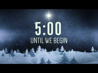 Christmas Forest Blue Countdown