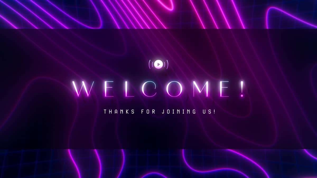 Neon Topo Welcome Stream Still