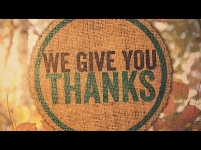 We Give You Thanks