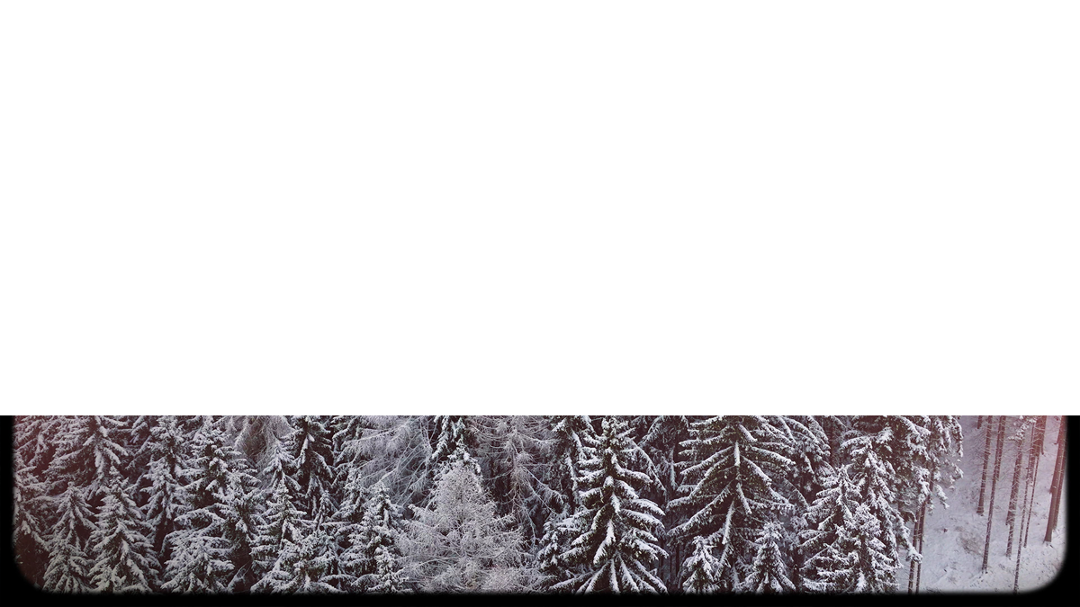 Retro Winter Lower Third Full Blank Large Transparency