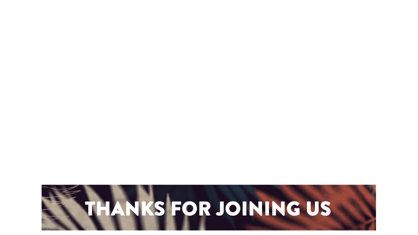 Hosanna Lower Third Thanks For Joining