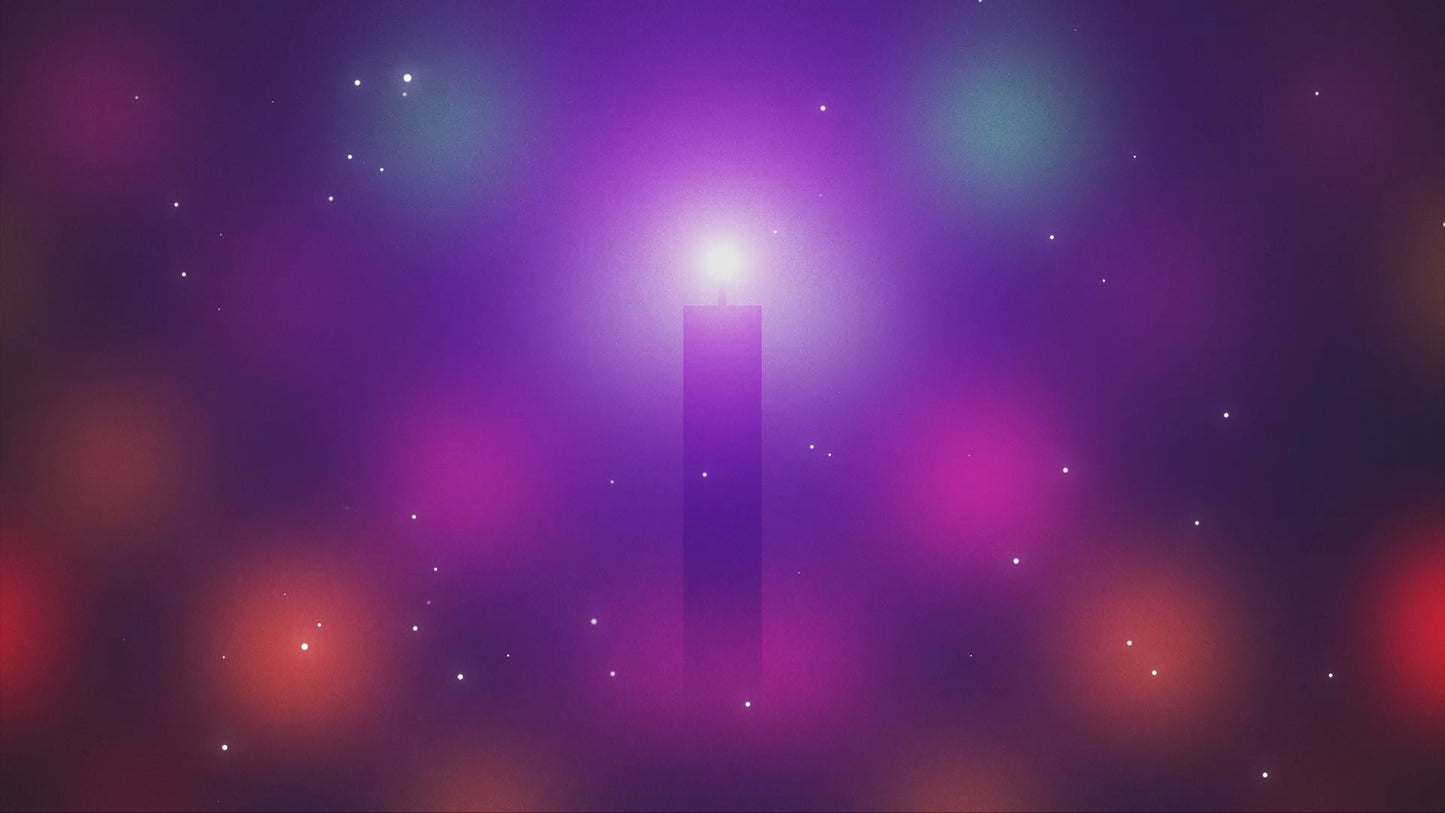 Joyful Lights Candle Still
