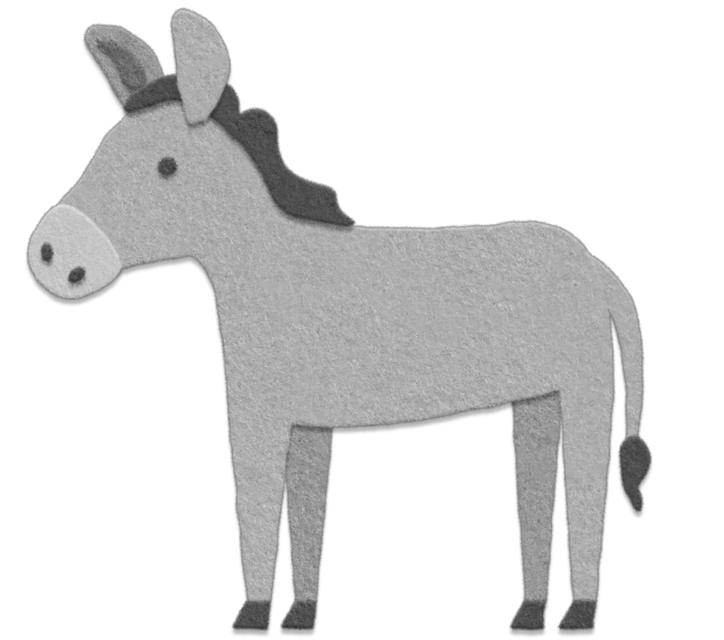 Palm Sunday Flannelgraph Donkey Blank
