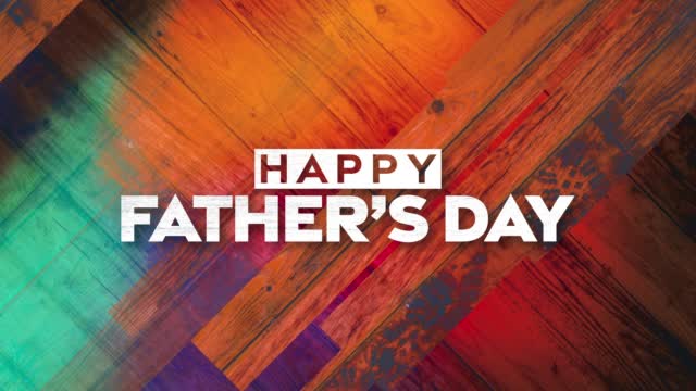 Woodgrain Gradients Happy Father's Day Motion